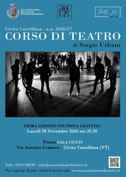 Corso di Teatro A.A. 2026/2027 a Civita Castellana